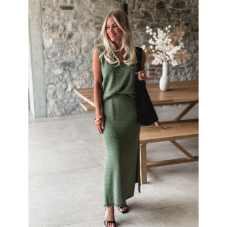 Pull sans manches Nirina - Kaki/Gold