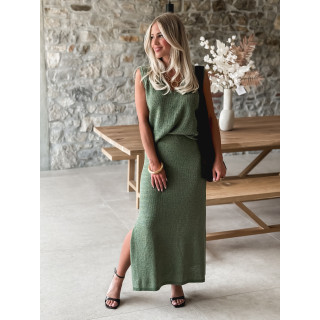 Pull sans manches Nirina - Kaki/Gold