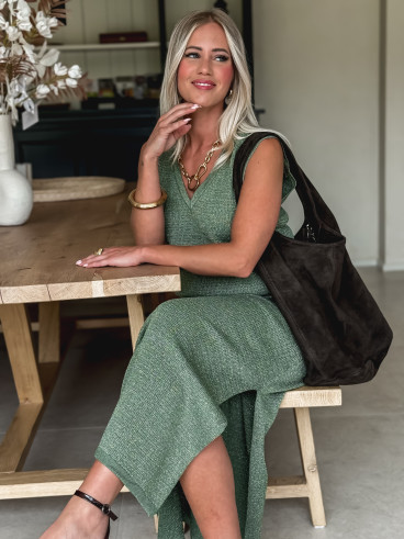 Pull sans manches Nirina - Kaki/Gold