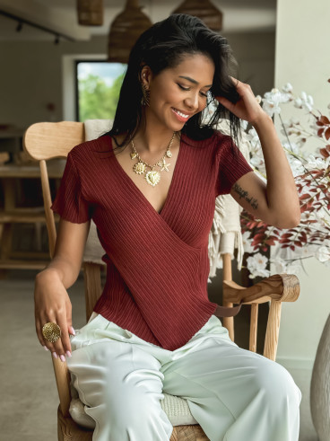 Blouse Sabine - Bordeaux