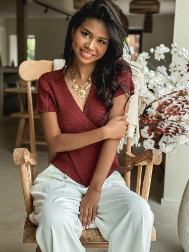 Blouse Sabine - Bordeaux