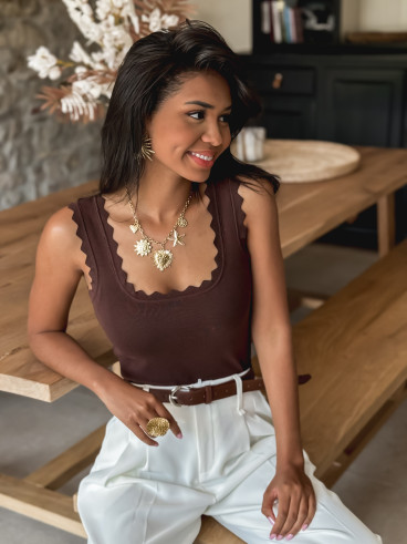 Top Lalie - Marron