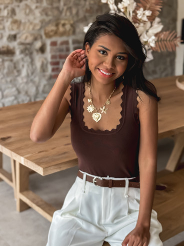 Top Lalie - Marron