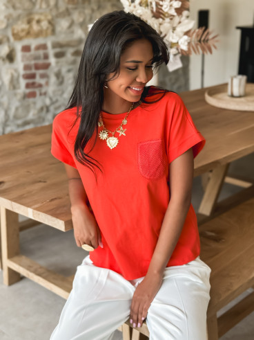 T-shirt Aléria - Corail