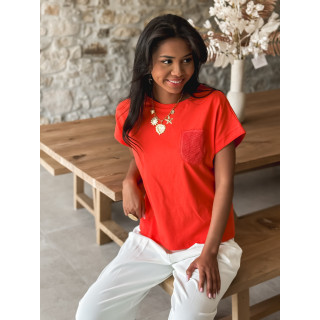 T-shirt Aléria - Corail