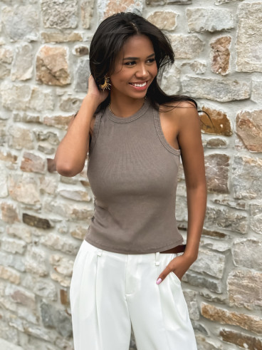 Débardeur Kahina - Marron