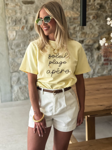 T-shirt Ajaccio - Jaune