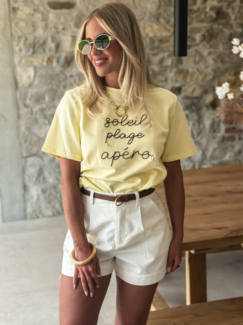 T-shirt Ajaccio - Jaune