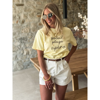 T-shirt Ajaccio - Jaune