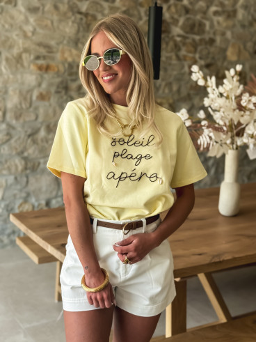 T-shirt Ajaccio - Jaune