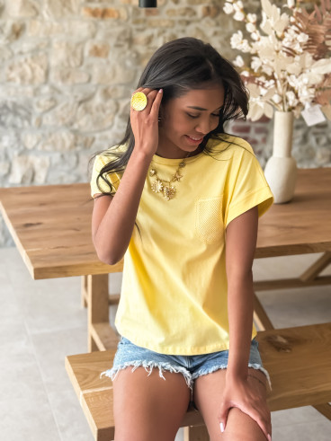T-shirt Aléria - Jaune