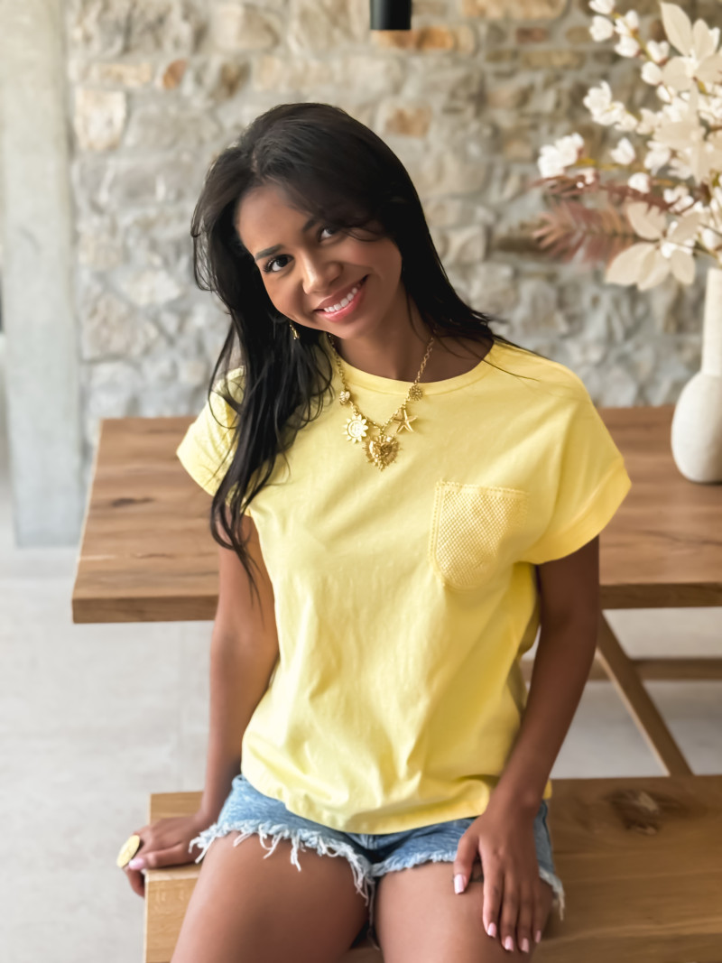 T-shirt Aléria - Jaune