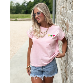 T-shirt "Ice Cream" - Rose