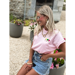 T-shirt "Ice Cream" - Rose