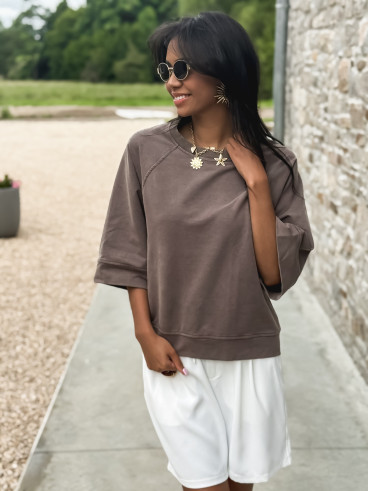 T-shirt Sira - Marron