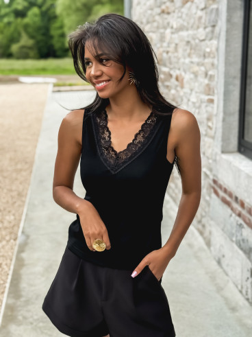 Blouse Linoï - Noir