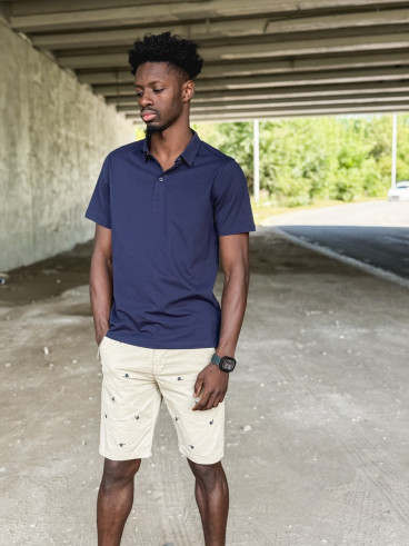 Polo Nino - Bleu marine
