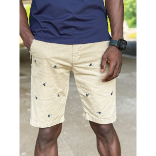 Short à motifs Achille - Beige