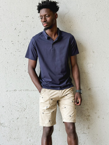 Short à motifs Achille - Beige