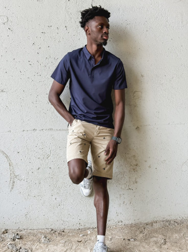 Short à motifs Achille - Beige