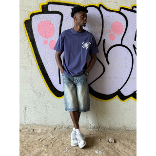 Short en jeans Jordano - Bleu