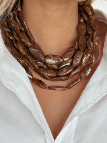 Collier Ashana - Marron