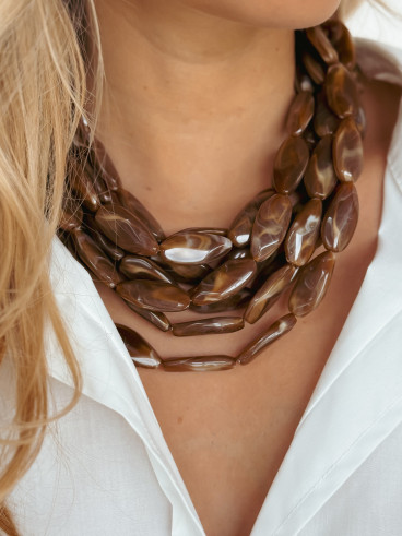 Collier Ashana - Marron