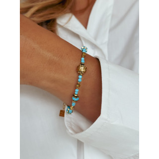 Bracelet Salomon - Turquoise/Doré