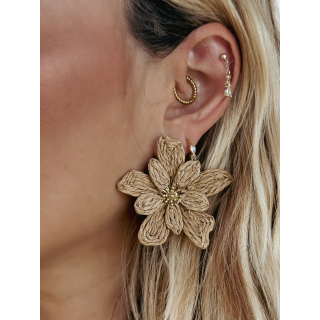 Boucles d'oreilles Alphonsine - Beige