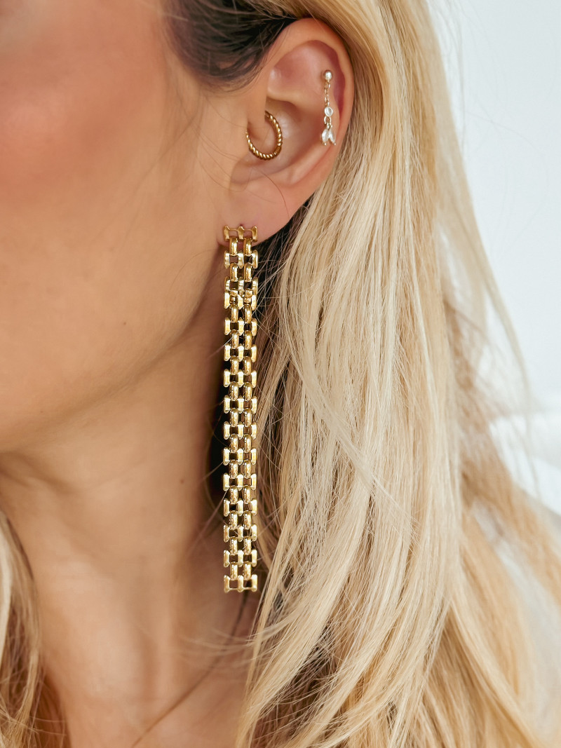 Boucles d'oreilles Tanzanie - Doré