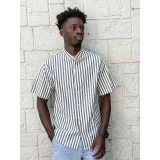 Chemise lignée Timoti - Bleu/Blanc