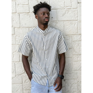 Chemise lignée Timoti - Bleu/Blanc