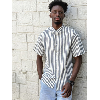 Chemise lignée Timoti - Bleu/Blanc
