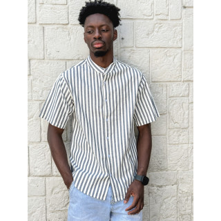 Chemise lignée Timoti - Bleu/Blanc