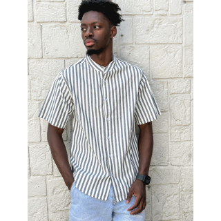 Chemise lignée Timoti - Bleu/Blanc