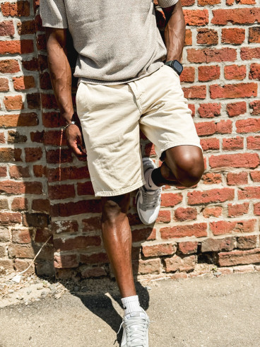 Short en jeans Melvil - Beige