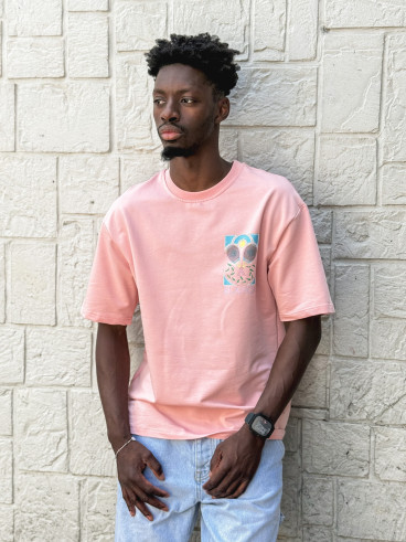 T-shirt 'Tennis' - Rose