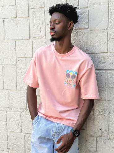 T-shirt 'Tennis' - Rose
