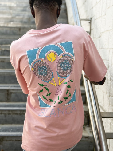 T-shirt 'Tennis' - Rose