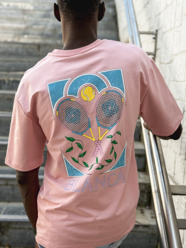 T-shirt 'Tennis' - Rose