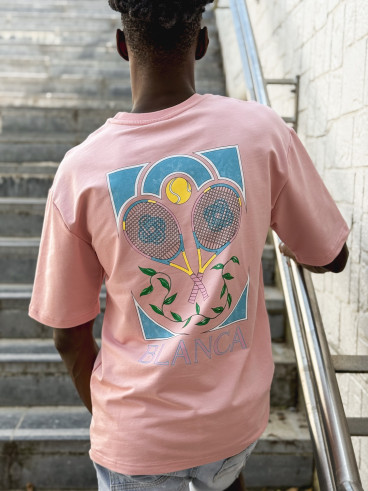 T-shirt 'Tennis' - Rose