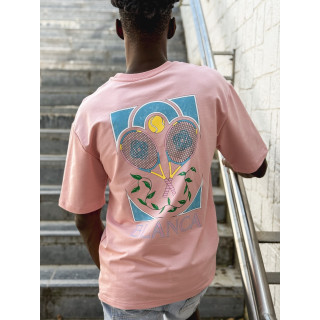 T-shirt 'Tennis' - Rose