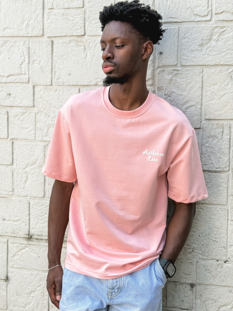 T-shirt "Airborne Love" - Rose
