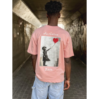 T-shirt "Airborne Love" - Rose