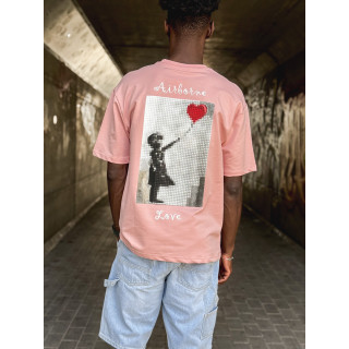 T-shirt "Airborne Love" - Rose