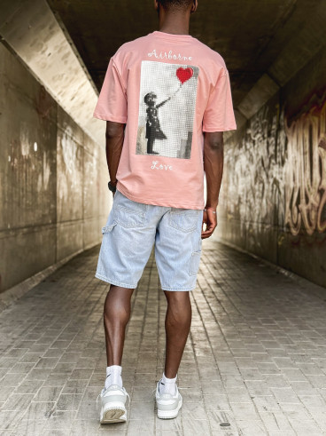 T-shirt "Airborne Love" - Rose