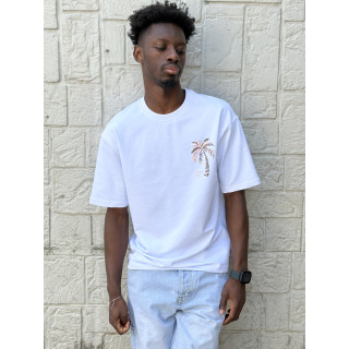 T-shirt 'Golden Day' - Blanc