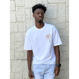 T-shirt 'Golden Day' - Blanc