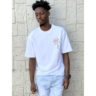 T-shirt 'Golden Day' - Blanc
