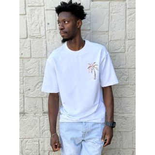 T-shirt 'Golden Day' - Blanc